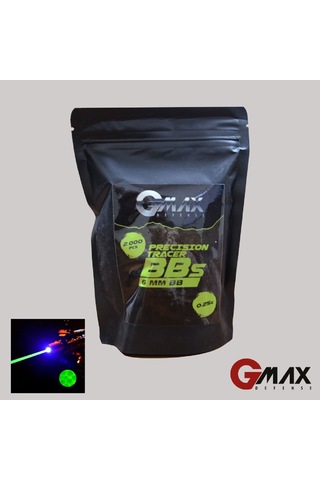 Gmax 0.25gr Tracer Yesıl Aırsoft Bb 2000adet