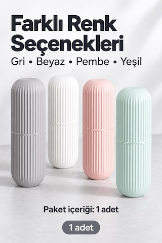 Seyahat Tipi Diş Fırçası Ve Macun Saklama Kabı Taşınabilir Gözlük Çok Renkli