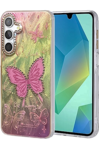 Samsung Uyumlu Galaxy A15 4g Kılıf Blade Aynalı Desenli Kapak Desen 5