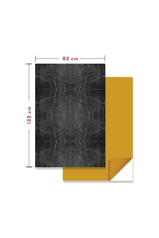 Tink Kendinden Yapışkanlı Mermer Desenli Panel Belgıum Black Desen 82x122 Cm 1 M2 1 Adet