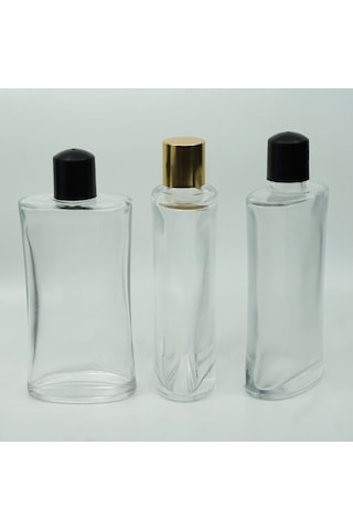 Kolonya Şişesi 160 Ml 5 Adet Şeffaf Boş Oval Şişe