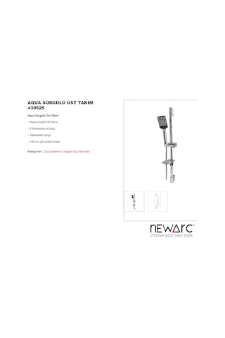 Aqua Krom Banyo Üst Takımı 430525 Krom