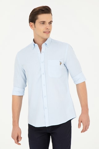 U.s. Polo Assn. Erkek Açık Mavi Gömlek Desenli 50283700-vr003 Açık Mavi