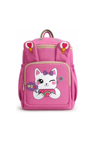 Ls-5170 Kız Çocuk Ana Okul Çantası Okul Çantası Pembe Beyaz
