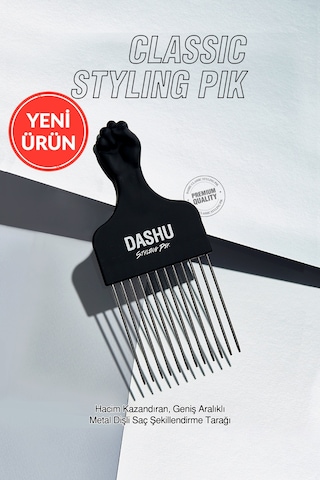 Hacim Kazandıran Geniş Aralıklı Metal Dişli Saç Şekillendirme Tarağı Dashu Classic Styling Pik