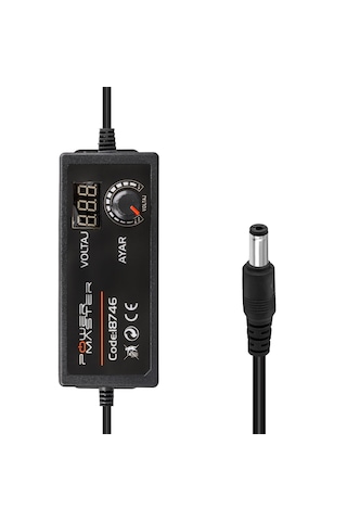Kademeli Çok Uçlu Ayarlanabilir 12 Volt - 24 Volt - 5 Amper Dc Adaptör