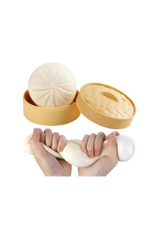 Dumpling Squishy, Dumpling Stres Topu, Buharda Pişirilmiş Doldurulmuş Çörek, Stres Giderici Sıkılabilir Çörek Oyuncakları