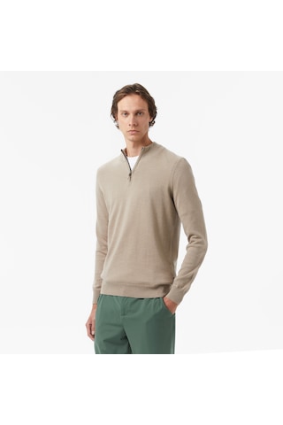 Nautica Erkek Bej Classic Fit Kazak Düz S57104t Bej