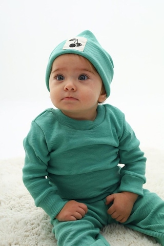 My Kids Wear Fitilli Unisex Bebek - Çocuk Üçlü Takım Koyu Yeşil