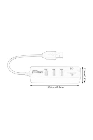 Mikro Usb Hub 2.0 Çoklu Usb Bağlantı Noktaları Combo Sd/tf Kart Okuyucu Hub Usb Ayırıcı