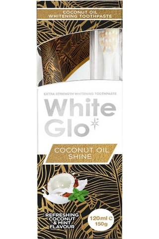 White Glo Hindistan Cevizi Özlü Beyazlatıcı Diş Macunu 120 ML + Diş Fırçası