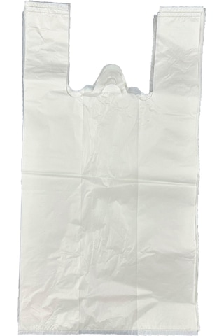 Kalın Beyaz Poşet Orta Boy Hışır Atlet Poşet Market Manav Poşeti Çöp Poşeti 25 Kg