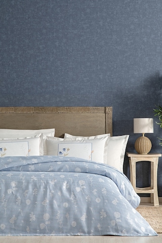 Puffy Bella Tek Kişilik Pike Takımı - Mavi