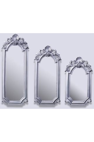 Lucia 3'lü Ayna Gümüş