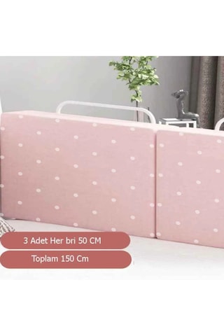 150 Cm Yeni Nesil Yatak Bariyeri, Yatak Koruyucu Pembe