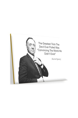 Cakasepetim Kevin Spacey Olağan Şüpheli Filminden Alıntı Ahşap Mdf Tablo