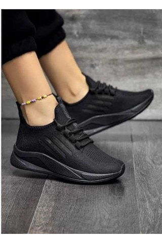Tutınom Unisex Ortopedik Yumuşak Taban Günlük Yazlık Sneaker Spor Ayakkabı Siyah