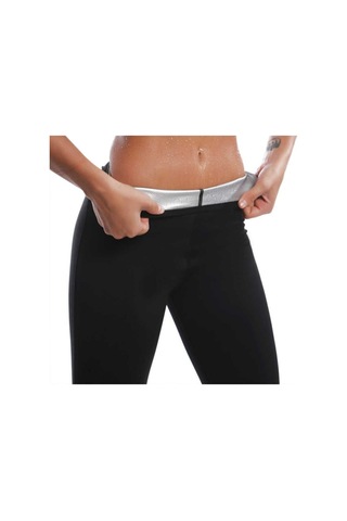 Multiflexpro Kadın Siyah Termal Sauna Tayt Terleme Taytı Spor