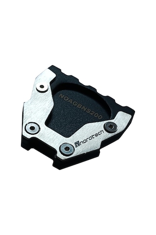 Noratech Moto Bajaj Ns200 N250 N160 F250 Yan Ayak Genişletici Plaka, Paslanmaz Çelik Kickstand Uzatma Desteği, Siyah