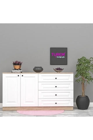 Menekşe Membran Kapak Konsol Mdf Siyah