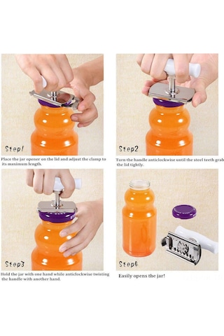 Vkemall Stainless Steel Multifunctional Cap Opener Set: 9.5cm Kapak Açıcı Beyaz + Lp5 Anahtar Zinciri Gümüş Beyaz