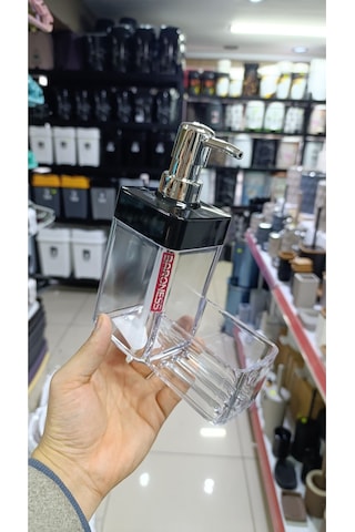 Lüks Mükemmel Görünümlü Sıvı Sabunluk Veya Bulaşık Deterjanlık Gri-siyah