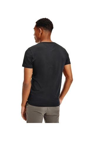 Tommy Hilfiger Erkek Marka Logolu Gündelik Kullanıma Uygun Organik Pamuklu Siyah T-shirt Mw0mw11465b-10819 Black