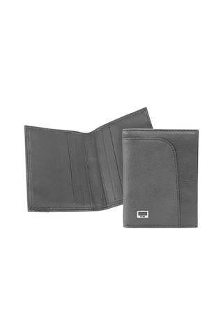 Nava Cıty Deri Kartlık Siyah Çok Renkli