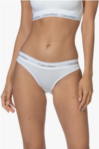 Calvin Klein Kadın Külot - Rahat Ve Şık Elastik Bantlı Tasarım-7521 Beyaz