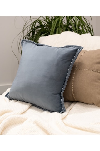 Koza Home İbiza Lacivert Kadife Yastık 43x43 5020