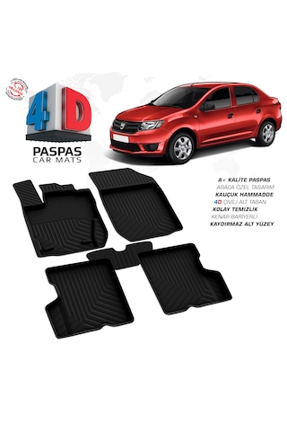 Dacia Logan 2 Ferrous 4d Havuzlu Kauçuk Paspas 2014 2020
