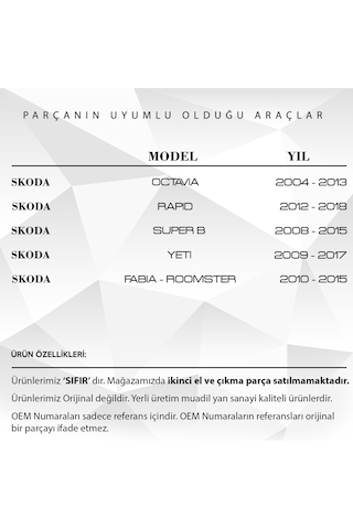 Seat Leon, Skoda Octavia İçin Yağ Soğutucu Contası