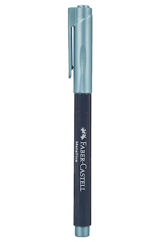Faber-castell Metalik Markör Buz Mavisi, 10'lu Çok Renkli