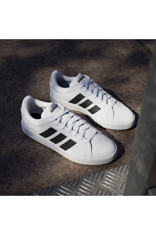 Ftwwht/cblack/ftwwht Adidas Erkek Günlük Spor Ayakkabı Grand Court Base 3.0 Jr4613 Beyaz