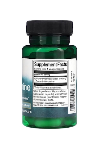 L-glutamine, 500 Mg, 60 Veg.kaopsül.usa Menşei