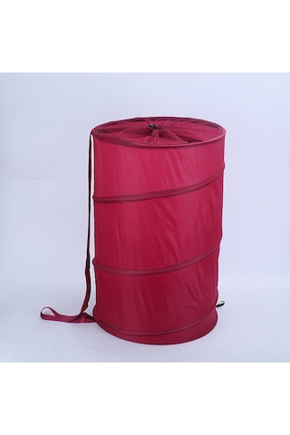 Yifomall Büyük Boy Kırmızı Çamaşır Sepeti, Oxford Kumaş, Çekmeceli, Katlanabilir, Taşınabilir Ev & Ofis Organizasyon Aleti Diğer