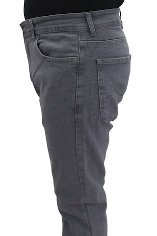 Hacker Jeans Hacker Dmctekstil Erkek 1010 Yüksek Bel Normal Kesim Boru Paça Jean Pantolon Gri