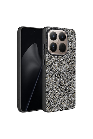 Onegif Xiaomi Mi 15t Pro Bright Simli Kapak - Gold Renkli