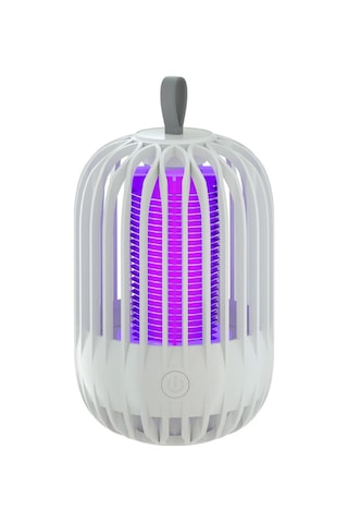 Yaozixa Beyaz Usb Girişli Evcil Kovucu, 365nm Mor Işık İle Muslukları Çekir, Turbo Motor Ve Yüksek Gerilimle Öldürür, Küçük Gece Lambası