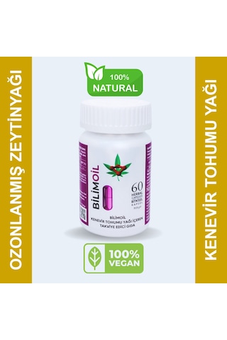 Bilimoil Kenevir Tohum Yağı Ve Zeytinyağı İçeren Takviye Edici Gıda 60 Kapsül