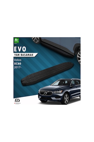S-dizayn Volvo Xc60 2 Evo Siyah Yan Basamak 193 Cm 2017 Üzeri