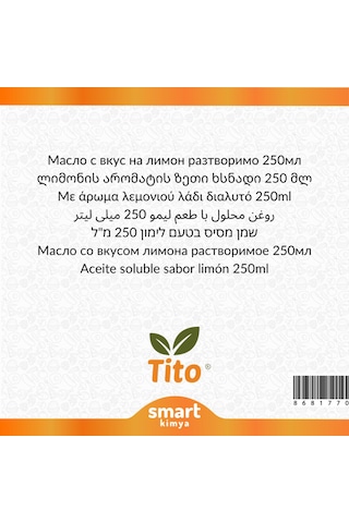 Premium Limon Aroması Yağda Çözünür 250 Ml