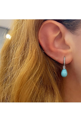 Stela Firuze Turkuaz Damla Gümüş