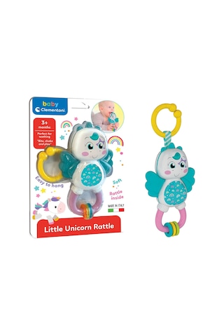 Baby Clementoni Sevimli Unicorn Çıngırak 17778 Çok Renkli
