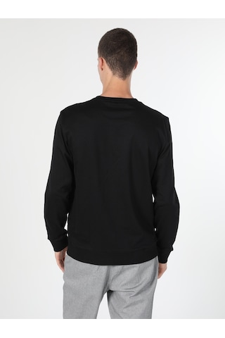 Colin's Colins Regular Fit Baskılı Siyah Erkek Sweatshirt Cl1060122 Siyah