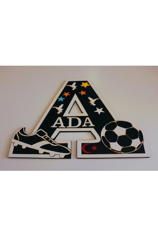 Çoçuk Odası Kapı & Duvar Süsü Kişiye Özel A Harfi