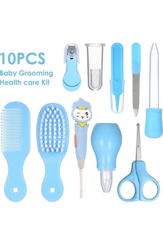 Konesam Bebek Bakım Seti: 10 Parça Işıklı Kulak Çubuğu Ve Tırnak Makası İçeren Pratik Set