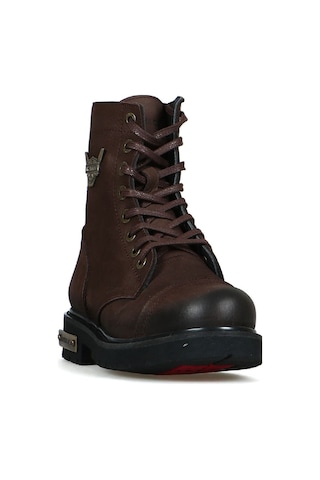 Hakiki Deri Hammer Jack Kahve Dock Step Kadın Bot 102 18505-G Kahverengi