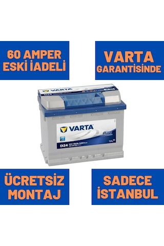 12V 60 Ah D24 60 Amper Varta Akü 540 Blue Dynamic / 469706625
