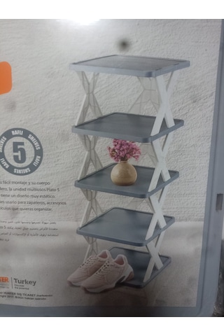 Çok Amaçlı Raf Organizer Gri